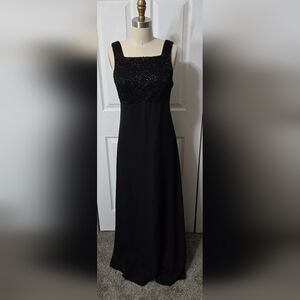 Rhapsody Black Evening Gown